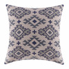 Set Of Two 20" X 20" Blue Geometric Zippered 100% Cotton Throw Pillow