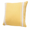 Set Of Two 20" X 20" Yellow Geometric Zippered 100% Cotton Throw Pillow