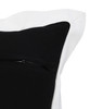 Set Of Two 20" X 20" Black Geometric Zippered 100% Cotton Throw Pillow