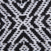 Set Of Two 20" X 20" Black Geometric Zippered 100% Cotton Throw Pillow
