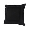 Set Of Two 20" X 20" Black Geometric Zippered 100% Cotton Throw Pillow