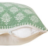Set Of Two 20" X 20" Green Geometric Zippered 100% Cotton Throw Pillow