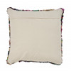 Set Of Two 26" X 26" Multicolored Striped Zippered Natural Throw Pillow