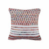 Set Of Two 20" X 20" Multicolored Geometric Zippered Polyester Throw Pillow