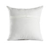 Set Of Two 20" X 20" Cream Patchwork Zippered 100% Cotton Throw Pillow