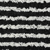 Set Of Two 20" X 20" Black Striped Zippered 100% Cotton Throw Pillow