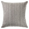 Set Of Two 20" X 20" Gray Solid Color Zippered 100% Wool Throw Pillow