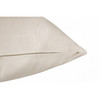 Set Of Two 20" X 20" Cream Solid Color Zippered Linen Throw Pillow