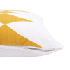 Set Of Two 20" X 20" Yellow Diamond Zippered 100% Cotton Throw Pillow