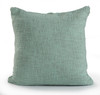 Set Of Two 18" X 18" Green Geometric Zippered 100% Cotton Throw Pillow