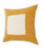 Set Of Two 20" X 20" Yellow Zippered 100% Cotton Throw Pillow