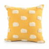 Set Of Two 20" X 20" Yellow Zippered 100% Cotton Throw Pillow