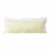 Set Of Two 14" X 36" Yellow Geometric Zippered 100% Cotton Throw Pillow
