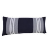 Set Of Two 14" X 36" Blue Coastal Zippered 100% Cotton Throw Pillow