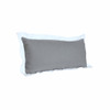 Set Of Two 14" X 36" Gray Geometric Zippered 100% Cotton Throw Pillow