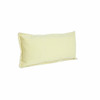 Set Of Two 14" X 36" Yellow Solid Color Zippered 100% Cotton Throw Pillow