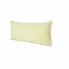 Set Of Two 14" X 36" Yellow Solid Color Zippered 100% Cotton Throw Pillow