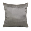 Set Of Two 20" X 20" Gray Elephant Animal Print Zippered Polyester Throw Pillow