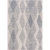 8' X 11' Blue Gray Geometric Indoor Outdoor Area Rug