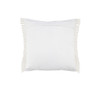 24" X 24" White Zippered Tropical Indoor Outdoor Throw Pillow