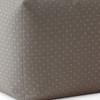 17" Gray Cotton Polka Dots Pouf Cover