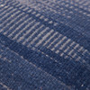 20" X 20" Blue 100% Wool Abstract Zippered Pillow