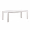 35" White Solid Wood Dining Table