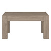 34" Gray Manufactured Wood Square Coffee Table