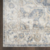 3' X 5' Gray Oriental Power Loom Washable Area Rug