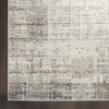 18' Gray Abstract Power Loom Runner Rug