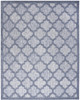 8' X 10' Blue Geometric Flatweave Area Rug