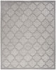 8' X 10' Gray Geometric Flatweave Area Rug