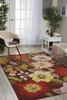 3' X 4' Brown Floral Hand Hooked Handmade Area Rug