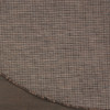 8' Brown Round Power Loom Area Rug