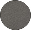 6' Charcoal Round Power Loom Area Rug