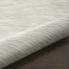 8' Gray Round Power Loom Area Rug