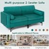 Modular 2-Seat L-Shaped Sectional Sofa Couch with Socket USB Port-2-Seat