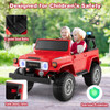 12V 2-Seat Licensed Kids Ride On Toyota FJ40 Car with 2.4G Remote Control-Red