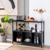 Modern Kitchen Buffet Sideboard with 3 Compartments-Black