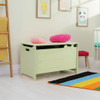 Wooden Kids Toy Box with Safety Hinge-Green