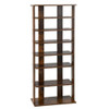 7 Tiers Vertical Shoe Rack for Front Door-Rustic Brown