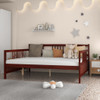 Full Size Metal Daybed Frame with Guardrails