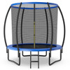 8 Feet ASTM Approved Recreational Trampoline with Ladder-Blue