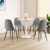 32 Inch Modern Tulip Round Dining Table with MDF Top-White