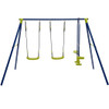 440 Pounds Kids Swing Set with Two Swings and One Glider