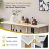 Modern Kitchen Buffet Sideboard with 3 Compartments-White