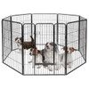 8 Metal Panel Heavy Duty Pet Playpen Dog Fence with Door-48 inches