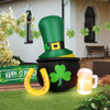 5 Feet St Patrick's Day Inflatable Decoration with Leprechaun Hat