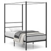Twin Size Metal Canopy Bed Frame with Slat Support-Twin Size