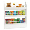 3-Tier Bookshelf with 2 Anti-Tipping Kits for Books and Magazines-White